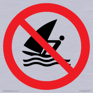 Prohibition: No windsurfing